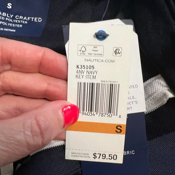 NAUTICA NAVTECH SUSTAINABLE CRAFTED POLO SHIRT size S - Picture 4 of 7